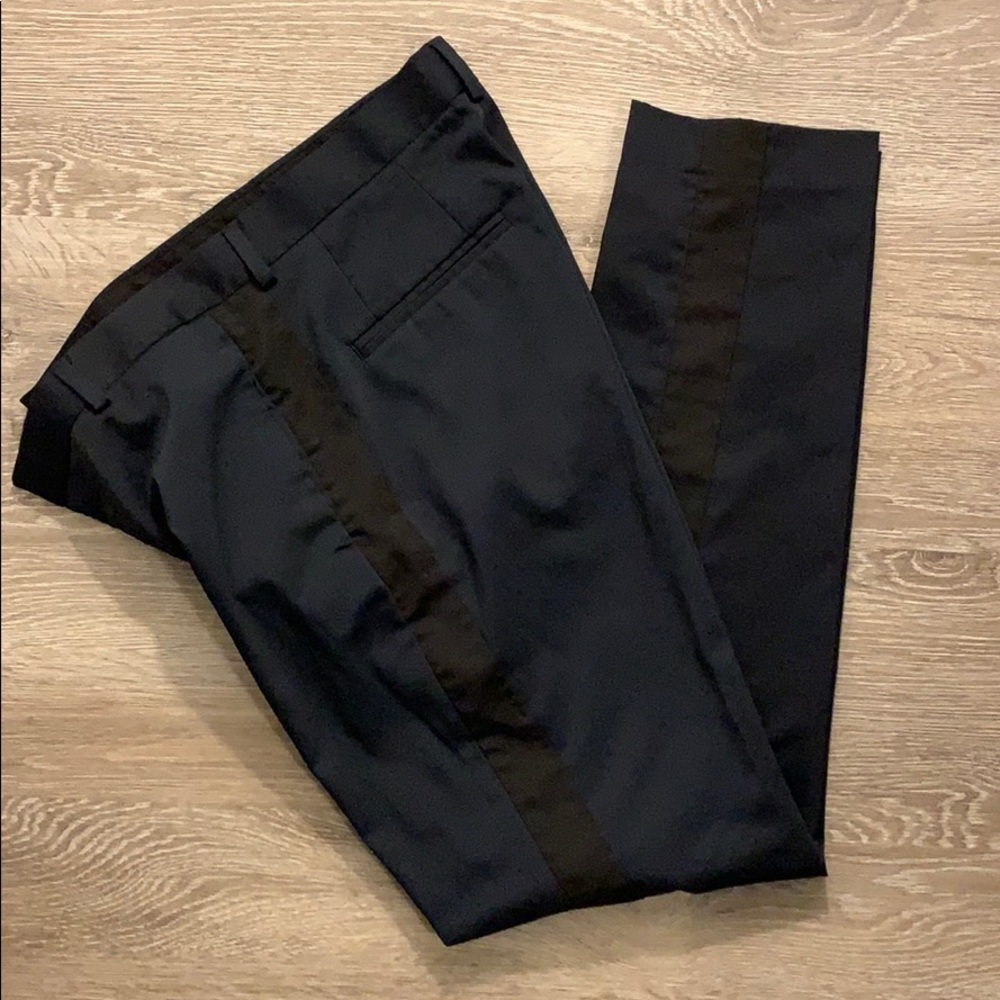 Navy Skinny Fit Dress Pants